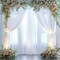 10x10 Ft White Backdrop Curtain – Soft Wrinkle-Free Fabric Photography Background, 2 Panels for Wedding, Party & Event Decoration